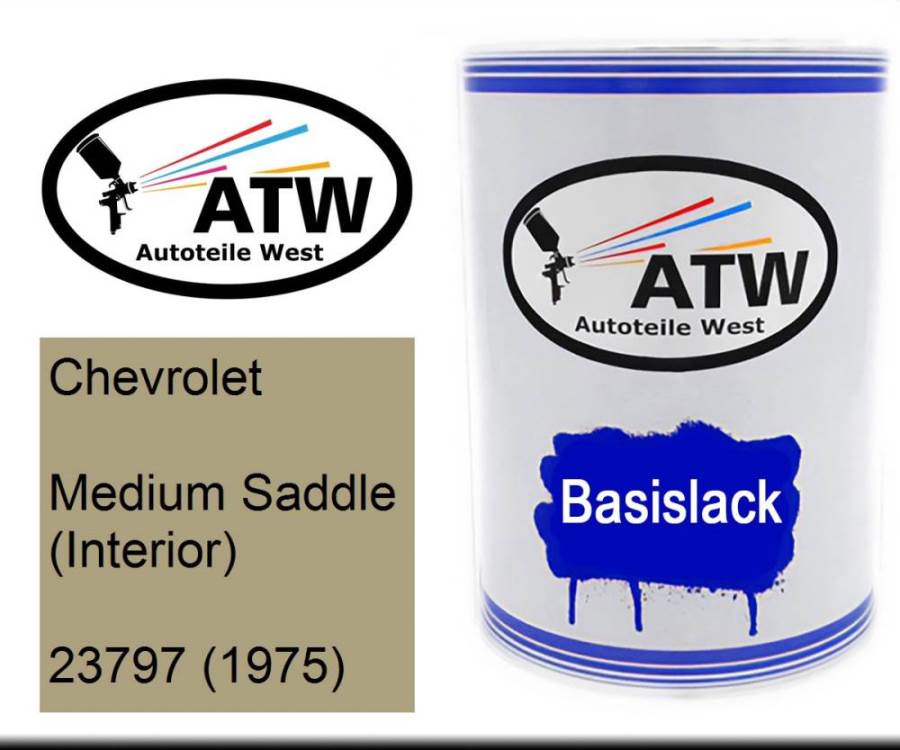 Chevrolet, Medium Saddle (Interior), 23797 (1975): 500ml Lackdose, von ATW Autoteile West.